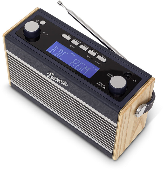 Roberts RamblerBTS Navy Blue Portable DAB/DAB+/FM Bluetooth Radio - Stereo, RDS | Keans Claremorris