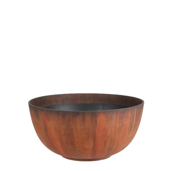 Bravo bowl round rust - h26xd55cm