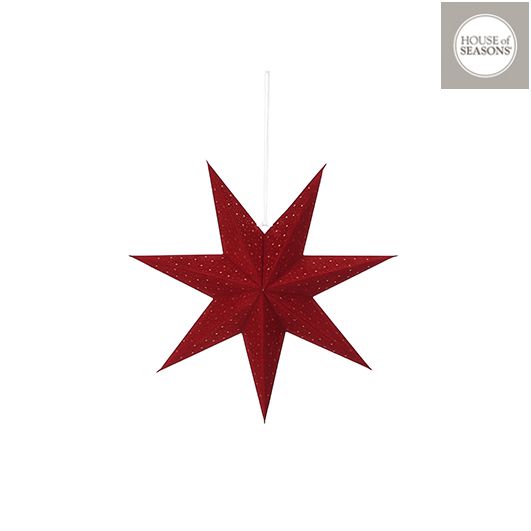Star Hanging Red 16H x 45CM D