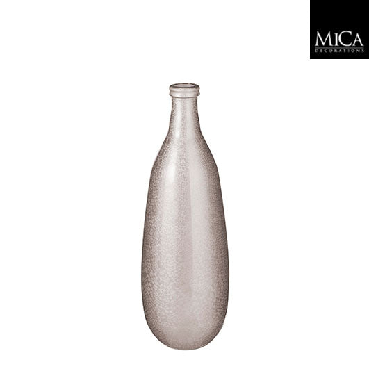 Vendo bottle recycled glass champagne frosted - h75xd25cm
