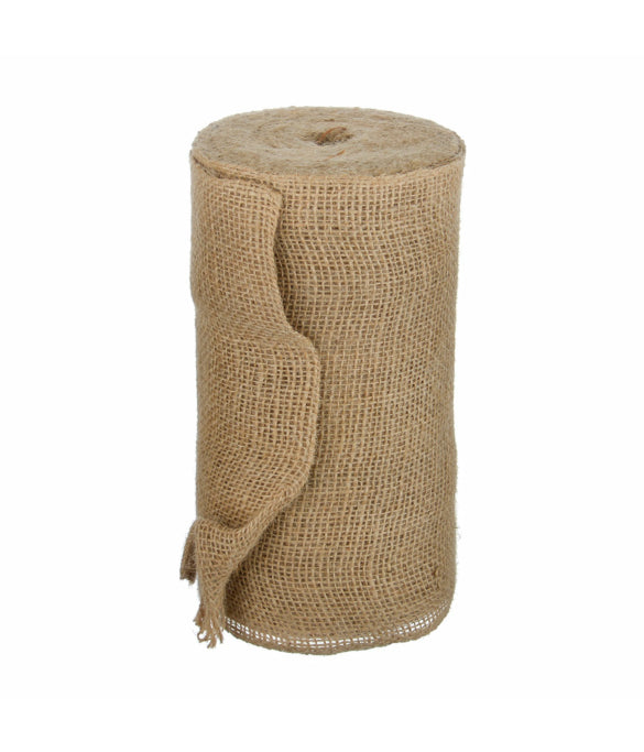 Jute Ribbon Natural 25 cm x 25 m, brown craft ribbon for decor, weddings, floral arrangements – Keans Claremorris