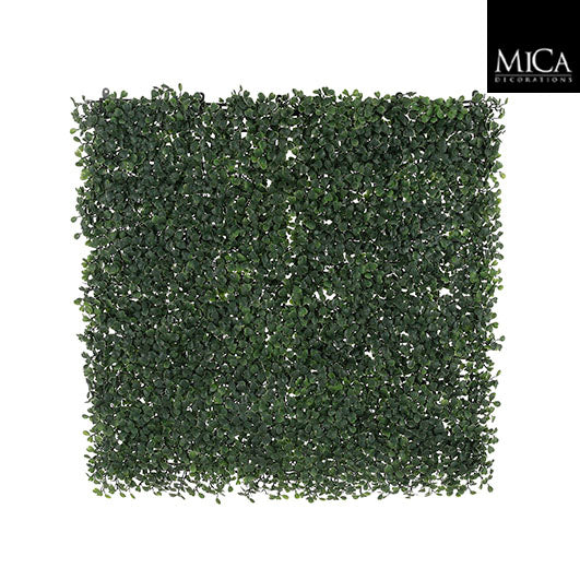 Artificial hedge panel dark green UV resistant 50x50x7cm – Keans Claremorris