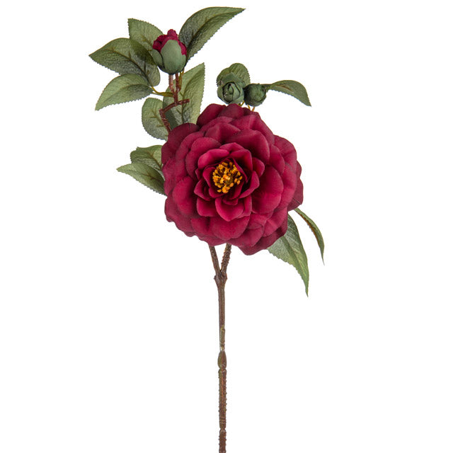 Artificial Ruby Rose 60cm