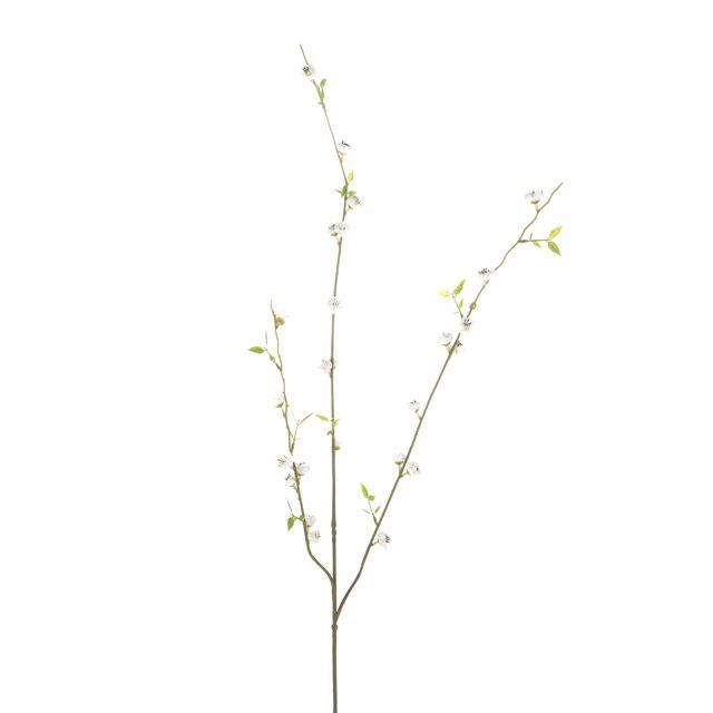 Blossom Bud Spray Cream 83cm with Corsage Gypsophila 14cm, elegant floral arrangement from Keans Claremorris