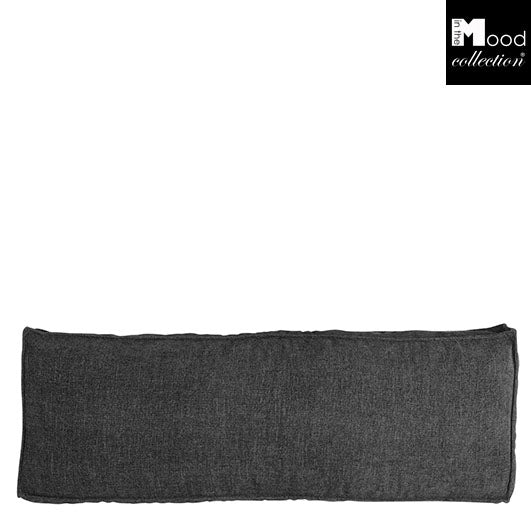 Ibiza bench cushion black - l120xw40xh12cm