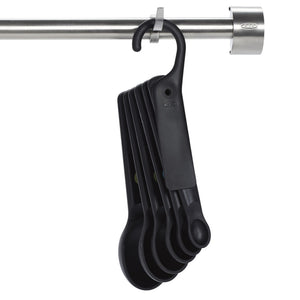 Oxo 7-Pc Plastic Measuring Spoon Snap Set Black