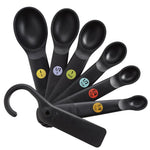 Load image into Gallery viewer, Oxo 7-Pc Plastic Measuring Spoon Snap Set Black
