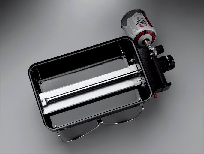 Weber BBQ Go-Anywhere Gas Grill 37mbar portable grill for outdoor cooking, available at Keans Claremorris