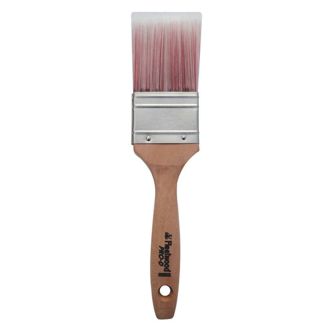 Fleetwood 2" Pro D Paint Brush with tapered filament, wood handle, stainless steel ferrule for smooth, professional finish -