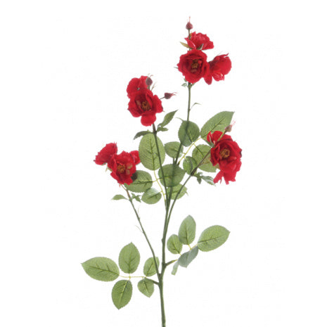 Artificial Isabella Wild Rose Spray 73cm, realistic faux flower stem, perfect decor by Keans Claremorris
