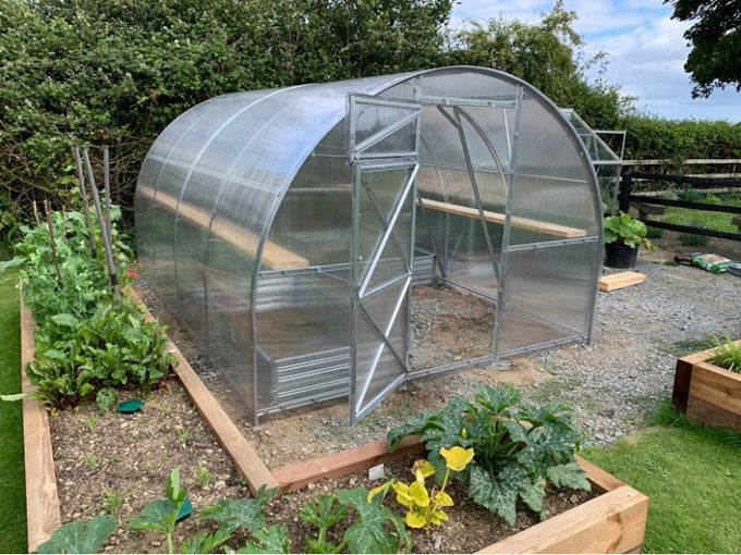 Strong Greenhouse 3x6m, 6mm UV-protected panels, galvanized steel frame, easy assembly, delivery only – Keans Claremorris