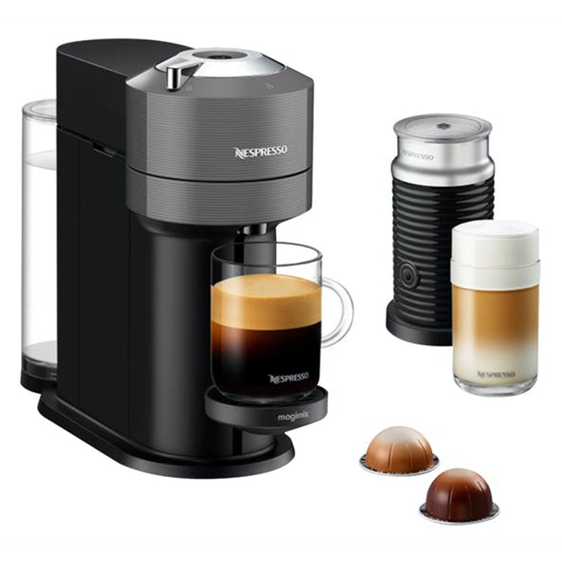 Magimix Nespresso Vertuo Next Coffee Machine & Milk | Grey