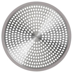 Stainless steel shower drain protector with silicone rim, traps hair and debris, rust-proof, 12cm x 12cm – Keans Claremorris