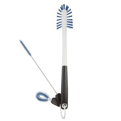 OXO Good Grips 3-piece bottle cleaning set with nylon brushes for bottles, straws, and lids – available at Keans Claremorris