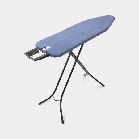 Brabantia Denim Blue Ironing Board 124x38cm, sturdy design, Keans Claremorris store.