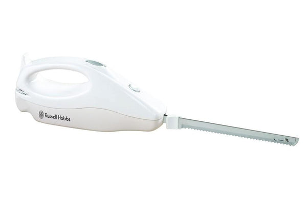 Russell Hobbs Carving Knife with 203mm stainless steel serrated blade, comfort grip, thumb control – Keans Claremorris