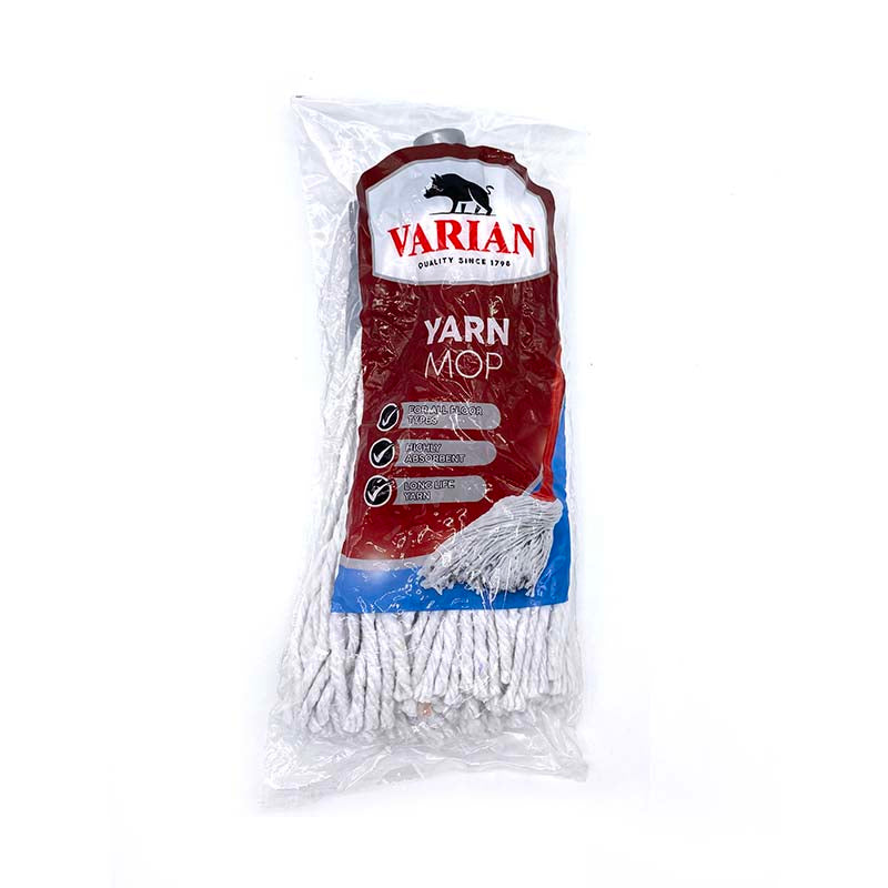 Yarn mop with plastic socket, absorbent PY yarn for smooth floors like laminate and lino – Keans Claremorris
