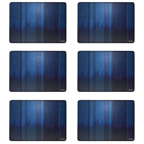 Denby Colours Blue 6 Piece Placemats
