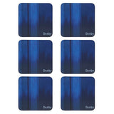 Denby Colours Blue 6Pc Stoneware Coasters, Durable & Absorbent, Protect Surfaces – Available at Keans Claremorris