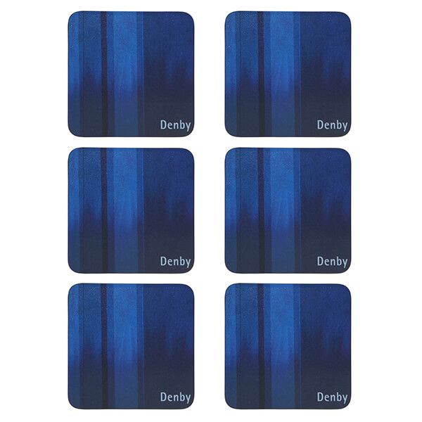 Denby Colours Blue 6Pc Coasters