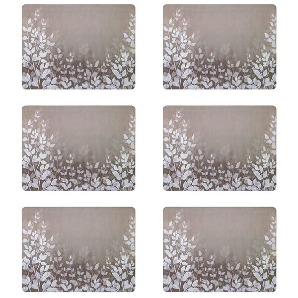 Denby Natural Foliage Set of 6 Coasters, 10.5cm, complements Natural Canvas and Linen ranges – available at Keans