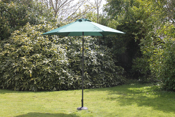 2.7 M Steel Parasol With Crank Green