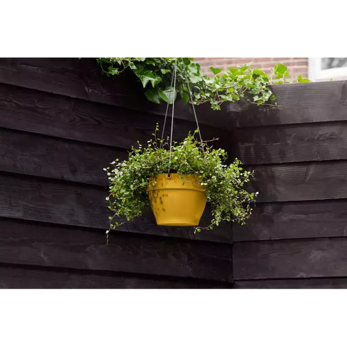 Vibia Campana 26cm Honey Yellow Hanging Basket - Stylish planter for indoor/outdoor use | Keans Claremorris