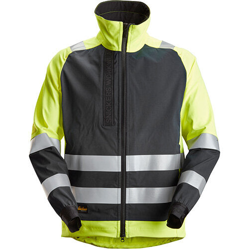 Snickers High-Vis Unlined Jacket CL 2 High Visibility Yellow - Black Size: XL