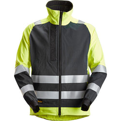 Snickers High-Vis Unlined Jacket CL 2 High Visibility Yellow - Black Size: medium - KeansClaremorris