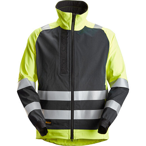 Snickers High-Vis Unlined Jacket CL 2 High Visibility Yellow - Black Size: medium - KeansClaremorris