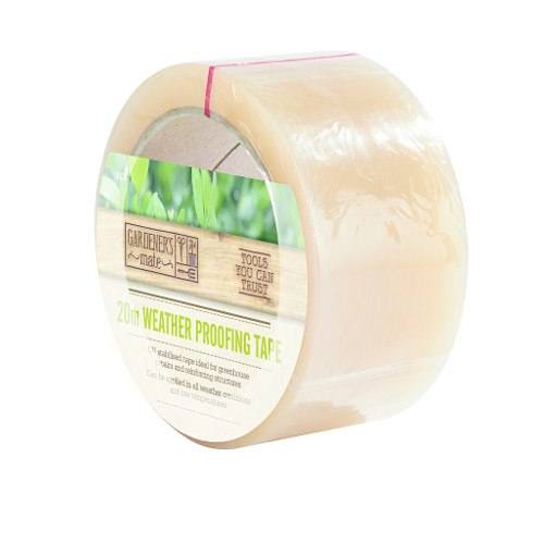 Gardman Weather Proofing Tape 20m, durable transparent UV-stabilized polyethylene for greenhouse and garden repairs – Keans