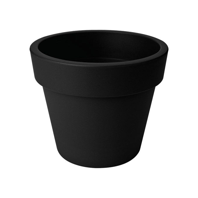 Green Basics 30cm black top planter, recycled plastic, eco-friendly, sleek design – available at Keans Claremorris.