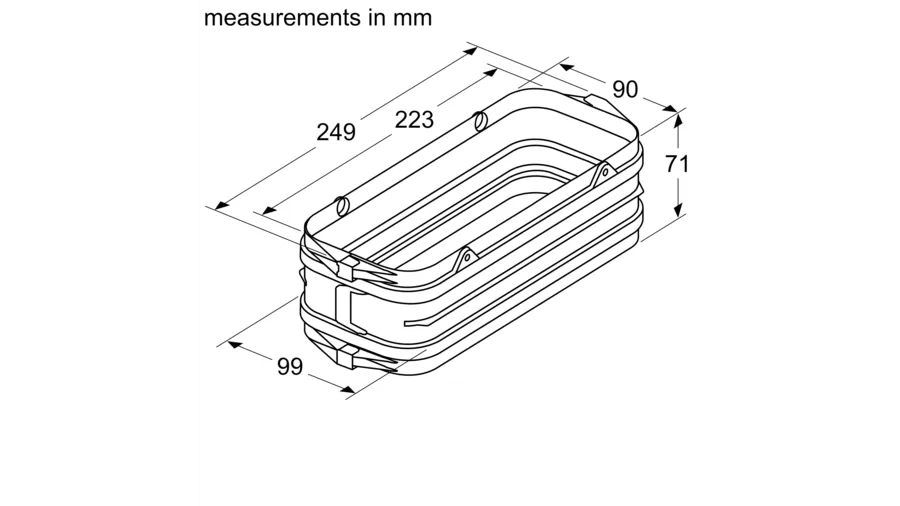 Neff Z861SS1 150mm Flat Duct Connector Sleeve Female - Durable HVAC Part | Keans Claremorris