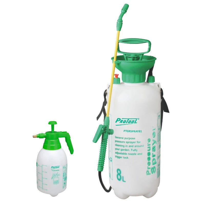 Protool 8L Sprayer with Bonus 1L - Durable garden sprayer for home and professional use | Keans Claremorris