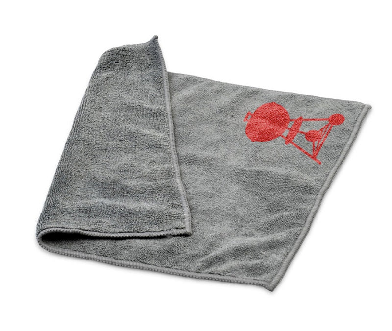 Weber Microfibre Cloth for streak-free BBQ cleaning and polishing, reusable, machine washable, available at Kean’s