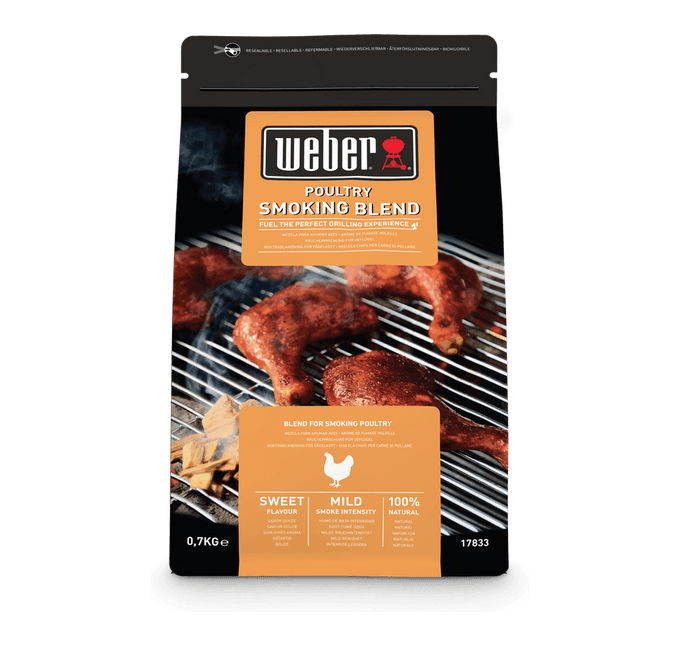 Weber Smoking Poultry Blend wood chips for chicken, turkey, game birds – mild sweet smoke, 100% natural, from Kean’s