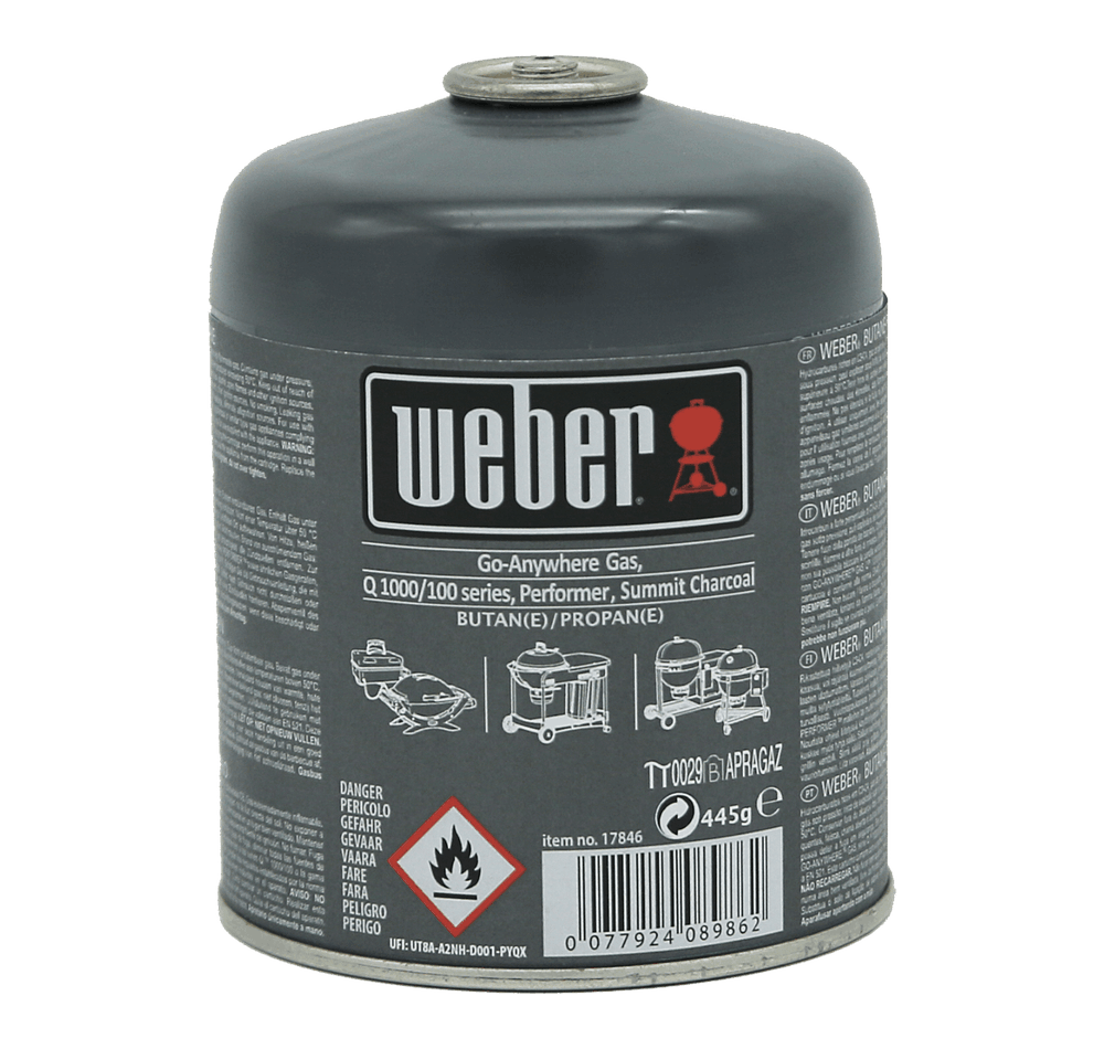 Weber Gas Cannister For Q100 Performer Touch