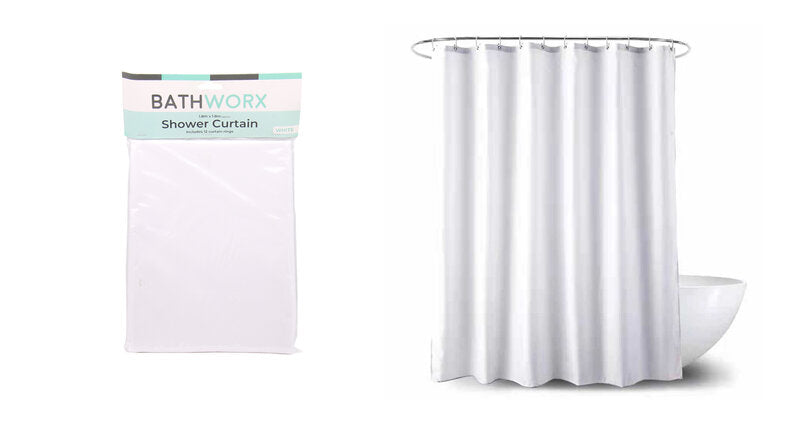 Bathworx Shower Curtain (White)