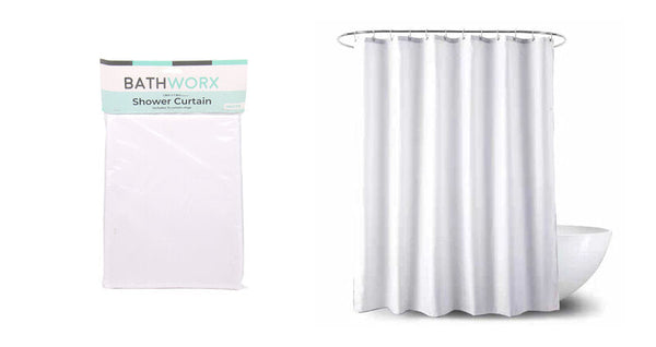Bathworx Shower Curtain (White)