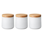 Load image into Gallery viewer, Denby Set Of 3 White Storage Canisters
