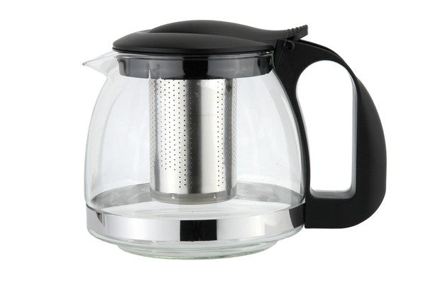 Glass Teapot 1.1L with stainless steel infuser, heat-resistant glass, stay-cool handle – stylish kitchen addition | Keans