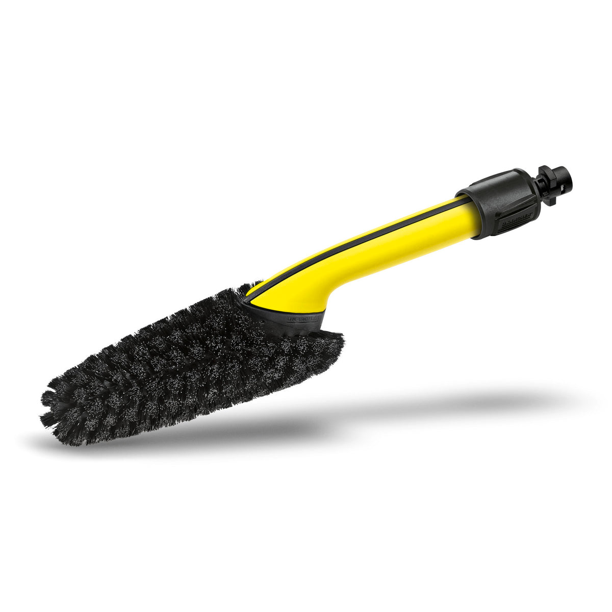 Kärcher Wheel Rim Brush with 360° spray, soft bristles for car, bike, motorcycle wheels, available at Kean’s Claremorris. –