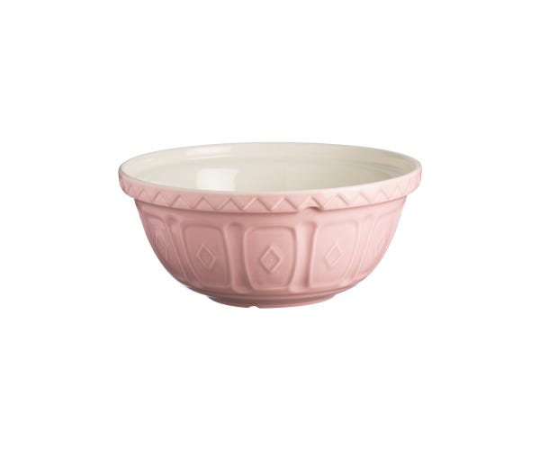 Mason Cash Colour Mix 24cm powder pink mixing bowl, 2L capacity, chip-resistant, dishwasher safe – Keans Claremorris