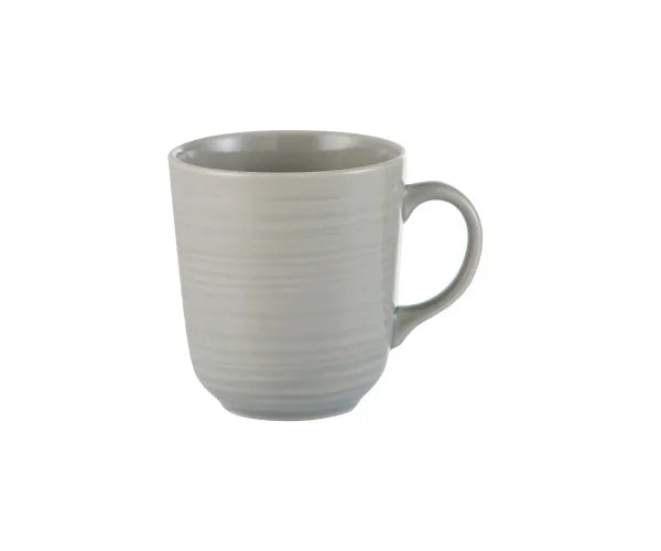 William Mason Grey 400ml stoneware mug with embossed ripple, microwave and dishwasher safe – Keans Claremorris