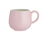 Mason Cash Embossed Honeycomb Pink Mug 350ml, durable stoneware, dishwasher & microwave safe – Keans Claremorris