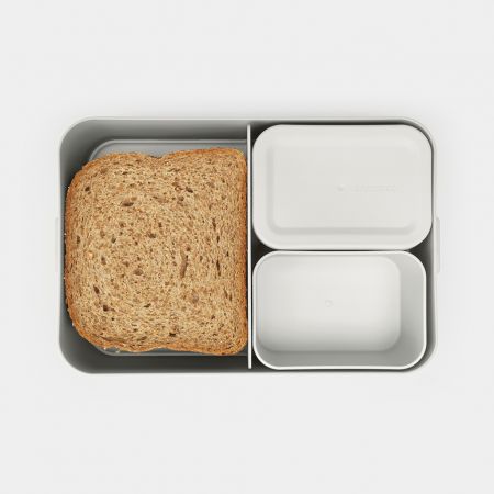 Make & Take Lunch Box Bento Large Light Grey