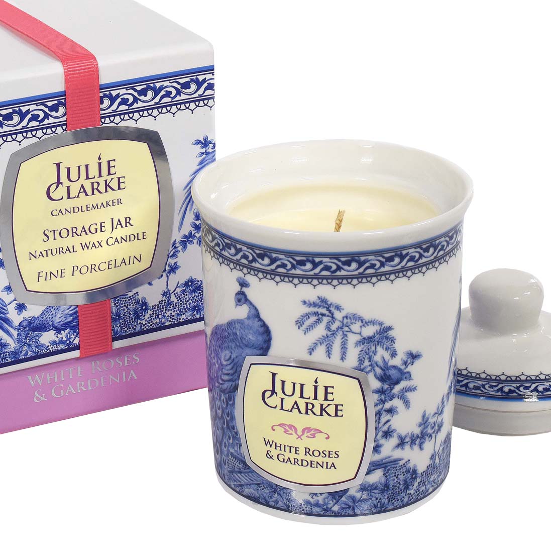 JC Peacock 150g candle jar with white roses & gardenia scent, handcrafted in Ireland, vegan, cruelty-free – Keans Claremorris