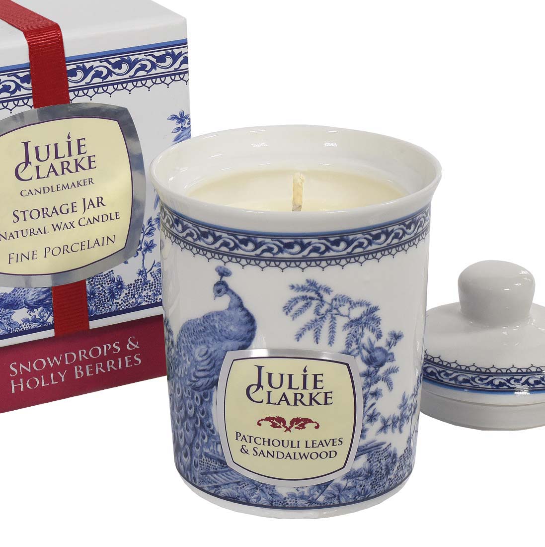 JC Peacock 150g Snowdrops & Holly Berries candle jar, vegan, cruelty-free, festive scent, gift box – Keans Claremorris