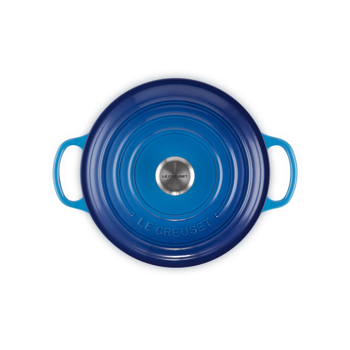 Round Casserole 22cm in Azure Blue, durable cookware perfect for baking and serving | Keans Claremorris