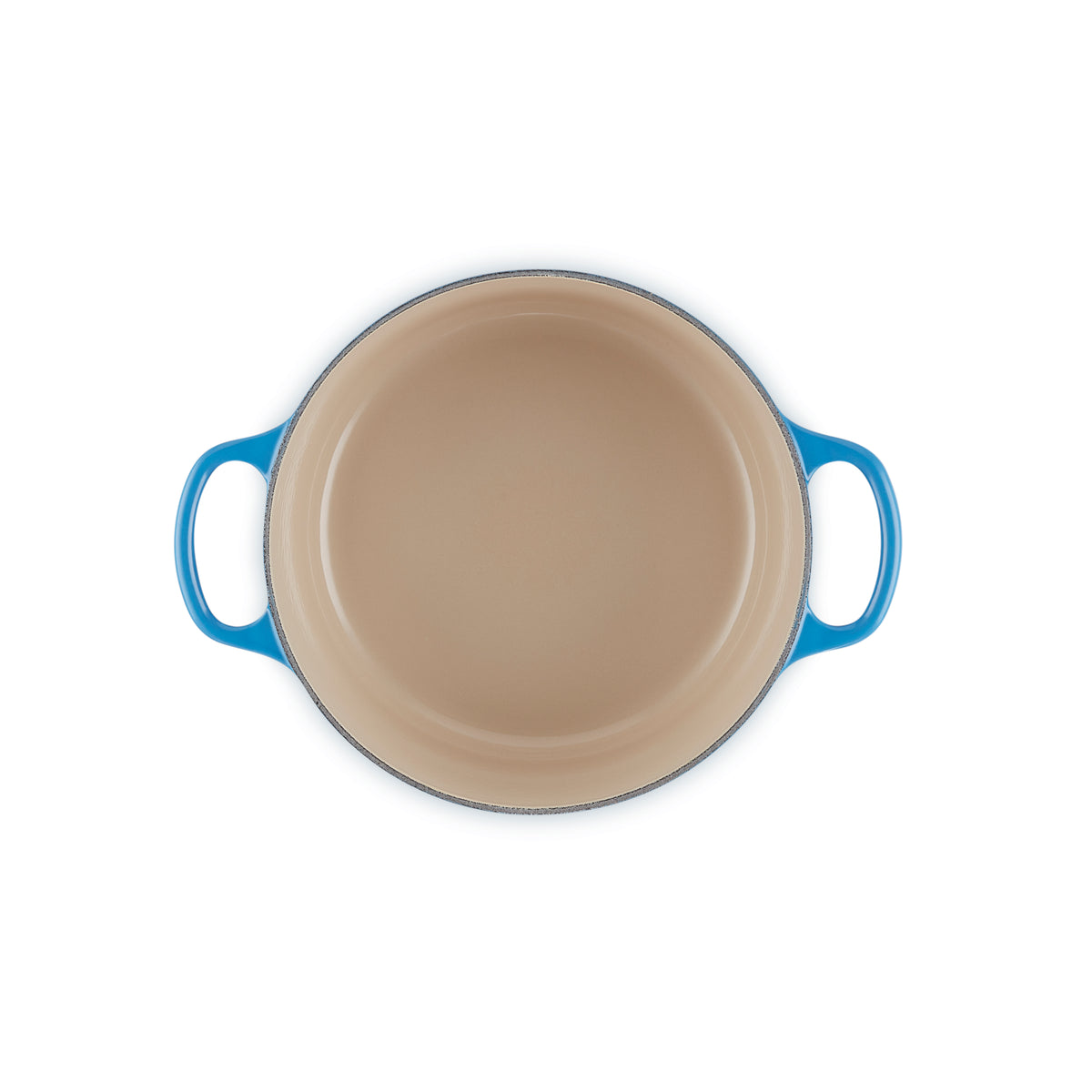 Round Casserole 22cm in Azure Blue, durable cookware for baking and serving – available at Keans Claremorris.